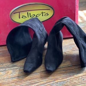 Talbots brown suede boots